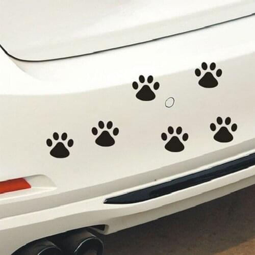 4 Pcs Motorcycle PVC Waterproof Animals Auto Styling Body Window Footprints Decoration Scratch Cover 3D Dog Cat Paws Car Sticker