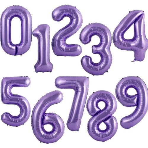 40 inch Large number balloon 1 2 3 4 5 Number Digit Helium foil Ballons Baby Shower Birthday Party Wedding Decor Party Supplies