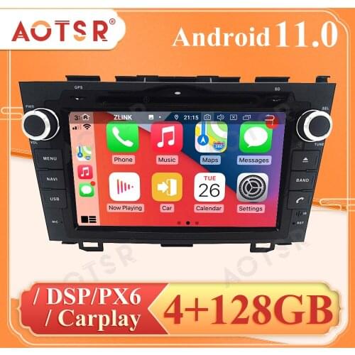 PX6 Car Radio 2 Din Android 11 Audio GPS Autoradio For HONDA CRV 2006-2011 Multimedia Intelligent Video DVD Player Carplay