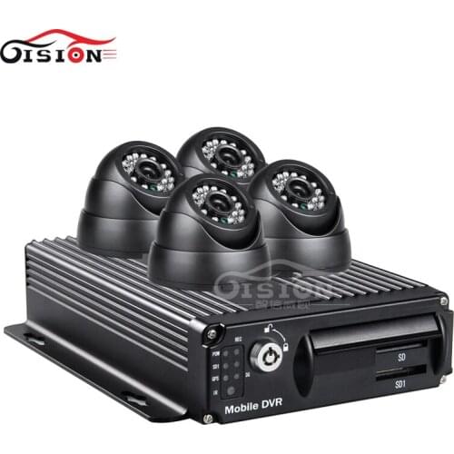 Wifi car digital video recorder vehicle dvr, pc phone monitor Cycle Recording car mobile dvr + 4pcs night vision indoor camera