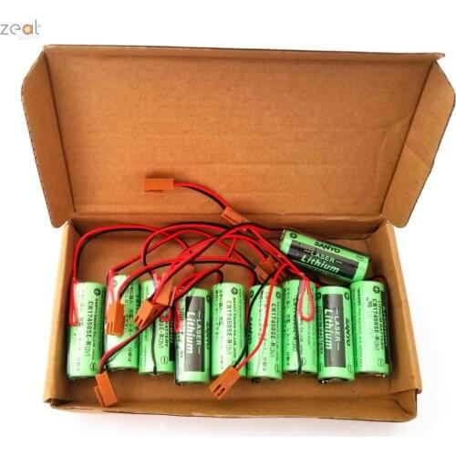 For 5 pcs Original NOVA CR17450SE-R 3 V BATTERY REPLACEMENT CR17450 17450 GE FANUC A98L-0031-0012 A02B-0200 with Resistor