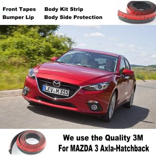 For Mazda 3 Mazda3 Axla Hatchback Car Bumper Lip / Front Spoiler Deflector For Car View Tuning / Body Kit / Strip Skirt Stickers