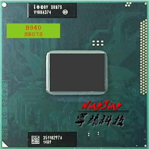 Intel Pentium B940 SR07S 2.0 GHz Dual-Core Dual-Thread CPU Processor 2M 35W Socket G2 / rPGA988B