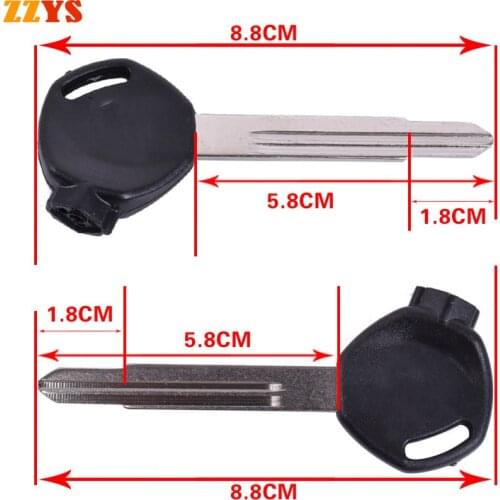 GOOD CONTACT Motorcycle Uncut Blade Key Blank Embryo Handle for Honda DIO 61 62 63