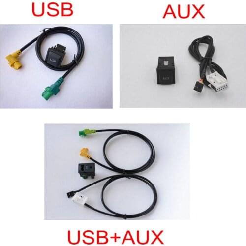 Apply to Jettae Bora Golf 6 Scirocco tiguan RCD510 RCD310 Three hundred ENS315 USB AUX switching harness Cable