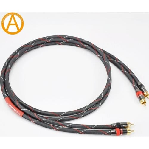 RCA Cable HIFI 4N OFC RCA Audio Interconnect Cable Male To Male Phono HiFi Cable 0.5m 0.75m 1m To 5m