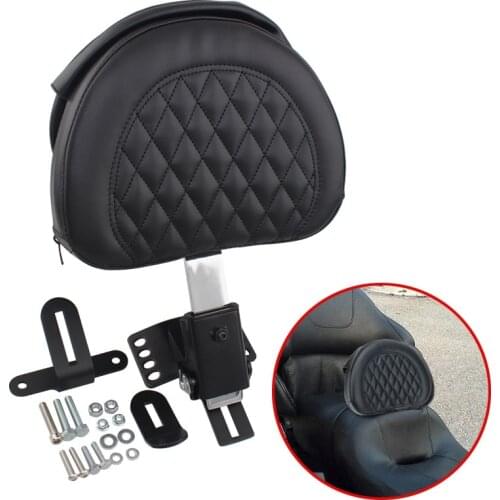 Motorcycle Adjustable Plug In Driver Rider Seat Backrest Kit For Harley Touring Road King Electra Glide Road Street Glide Ultra