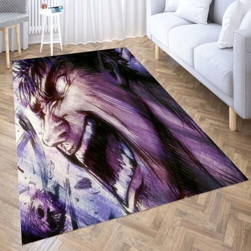 Berserk Guts Carpet for Living Room 3D Anime Cartoon Rug Gamer Teen Room Bedside Lounge Rug Kids Children Floor Mats