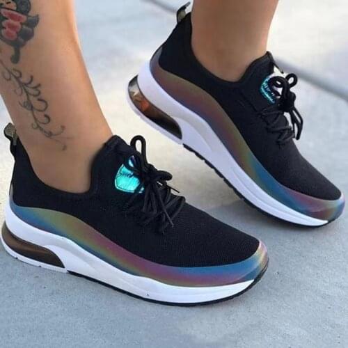 Summer Women Vulcanized Shoes Casual Sneakers Light Mesh On Flats Breathable Fitness Gym Outdoor Travel Loafers Sport Running