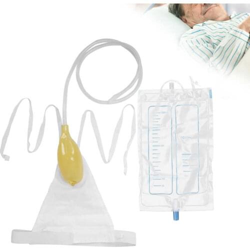 Couches Pour Adultes Adult Diapers Men Urinal Male Urination Device Funnel Urine Bag for Elderly Bedridden Patient 1000ml