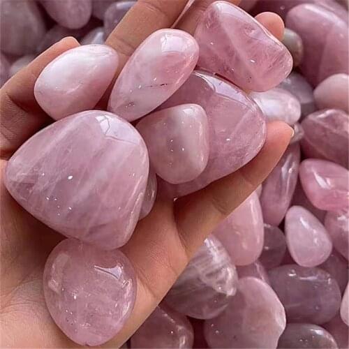 Natural poilshed gemstone rose quartz tumble crystal healing stone for home decoration