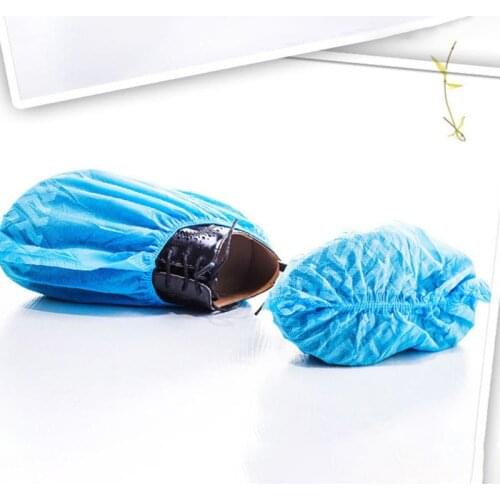 100 Pcs Disposable Shoe Covers Non-slip Non-woven Printing Dustproof Shoecover New 2021