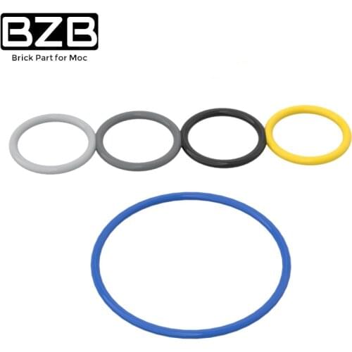 BZB MOC 85545 26mm Diameter Rubber Band Creative High-tech Building Block Model Kids Toys DIY Brick Parts Best Gifts