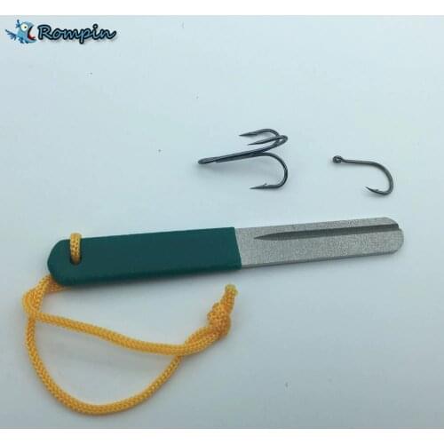 Rompin Diamond Fishing Hook Hone for treble hook Fishook Sharpening Fishing Tackle Box Sharpener Accessory Tool