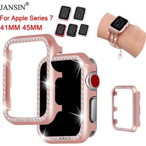 Bling Metal Diamond Bumper For Apple Watch Cover Series 6 SE 5 4 3 2 1 38MM 42MM Protective Case For iWatch 5 4 40MM 44MM Shell