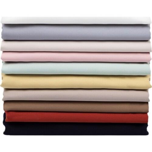 Width 59'' Solid Color Comfortable Simple Twill Suit Fabric By The Half Yard For Coat Trousers Skirt Material