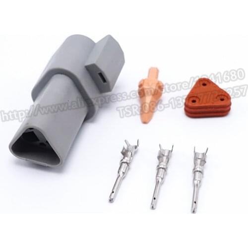 TE DEUTSCH Style Three Pins Truck Connectors Plug Enhanced Seal Waterproof Female-Deutsch AT-DT Type Connectors DT04-3P