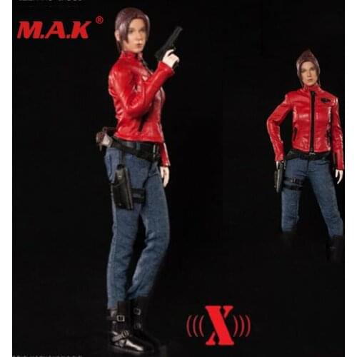 X-TOYS 1:6th Red Jacket Clothes Accessories For Female Medium Bust PH Body X-021