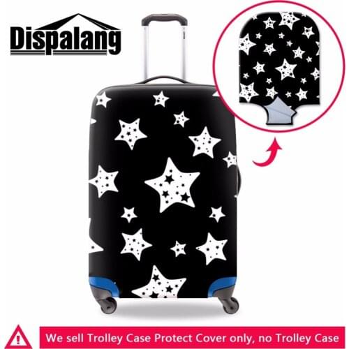 Star Printed Suitcase protective covers for Women Fashion Waterproof Luggage covers Clear Spandex Luggage protectors 18-30 inch