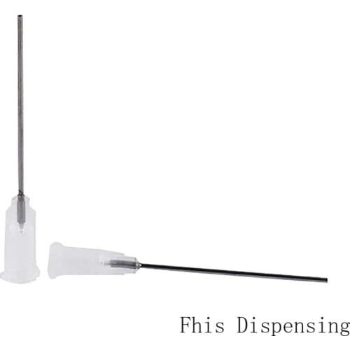 1.5 Inch 19G Blunt Dispensing Needles PP Luer Lock Hub Tubing Length Precision S.S Dispense Tips Pack of 30