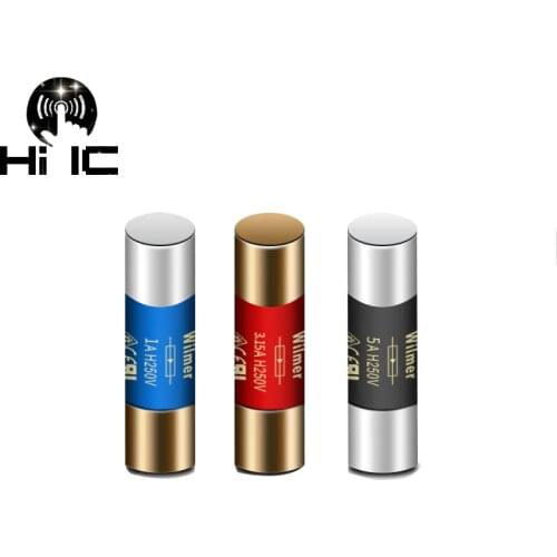 1PCS 5*20mm HIFI Graphene Nano Quantum Fuse CD Audio Amplifier Tube Amp Fuse Slow Blow Fuse