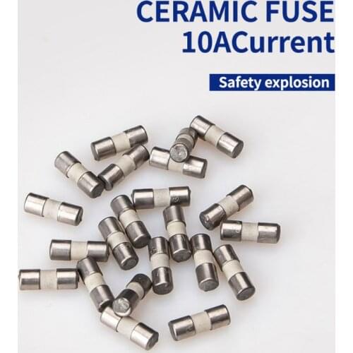 10/20 Pcs Ceramic Fuse For Multimeter Instrument 600mA 10A Ceramic British Plug Fuse