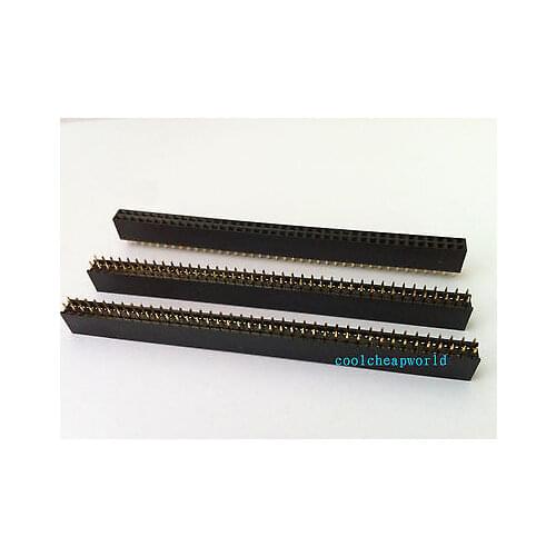 10pcs Pitch 2.54mm 2x40 Pin Female Double Row Pin Straight Header Strip