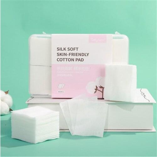 1000 Pieces Makeup Remover Thin Moisturizing Hydropathic Compress Pure Cotton Pads Beauty Tools E393