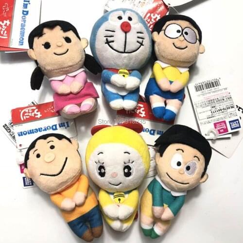 20/Lot Nobita Shizuka-chan Sneech Doramichan Tomy Big G 12CM Sitting Chokkorisan Manga F/S NEW Doraemon Toys