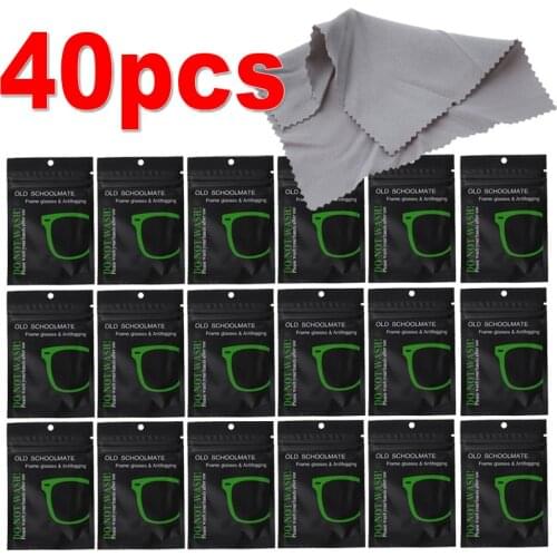 40Pcs Reusable Anti-Fog Wipes Glasses Pre-moistened Antifog Lens Cloth Defogger Eyeglass Wipe Prevent Fogging for Glasses