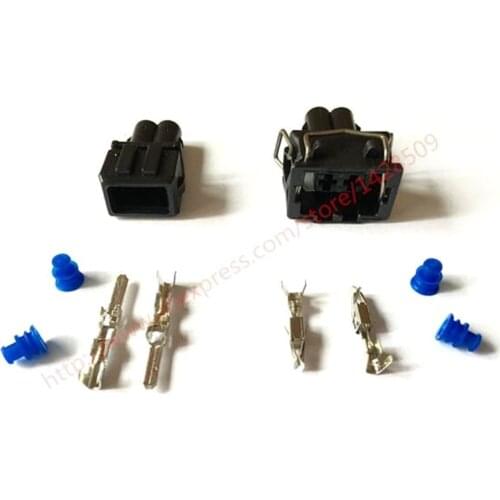 5 Set Amp Tyco 2 Pin Female Male Auto Waterproof Wire Harness Connector Automotive Plug For 357 972 762 and 357 972 752