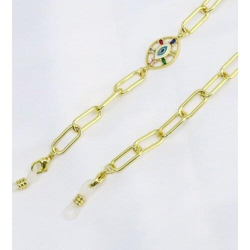 5 Pcs Sun-glasses chain Punk chain Glass chain Eyes charms Mask chain Sun-glasses chain 9048