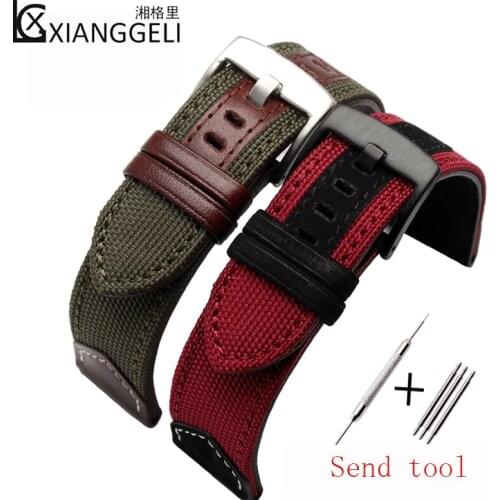Watch accessories Jeep nylon canvas watch with JP612 JP15201 JPC312 mens and womens casual fashion sports strap 20mm 22mm 24mm