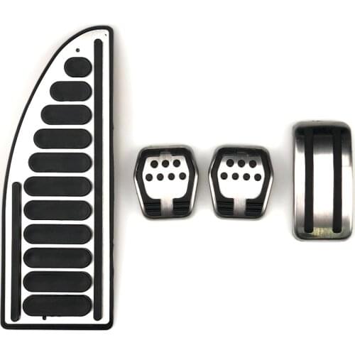 Car-styling Stainless steel Car Pedal Pads Cover MT case For Ford Focus 2 MK2 3 4 MK3 MK4 Kuga Escape ST 2005-2017