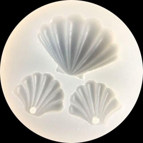 Double One Shell DIY Liquid Resin Mold for Making Jewelry Necklace Pendant Charm Tools Accessories