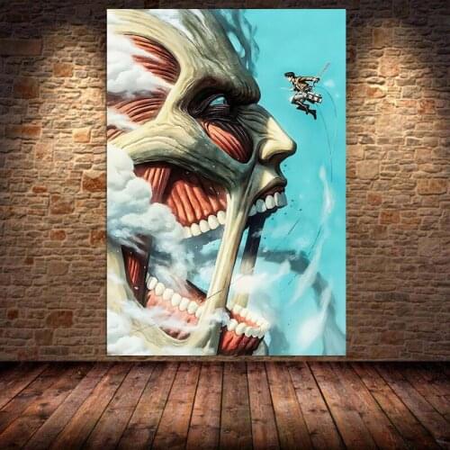 Shingeki No Kyojin Anime Attack on Titan Poster Canvas Wall Art Decoration Prints for Home Bedroom Decor Paintings Cuadros