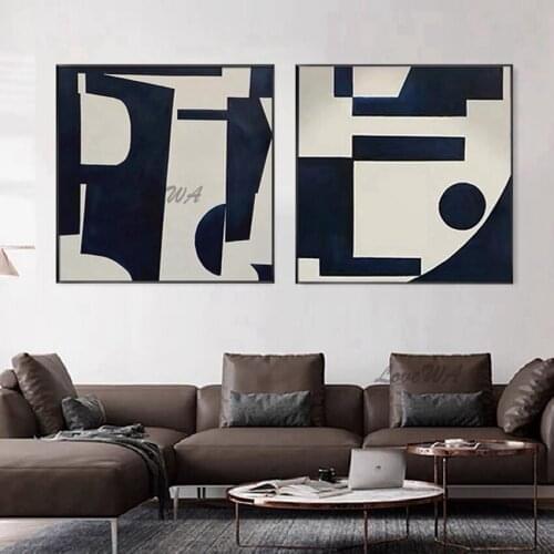 Modern Irregular Geometric Abstract Painting Oil New Arrival Hand Painted On Canvas Wall Art Decoration Painting No Framed