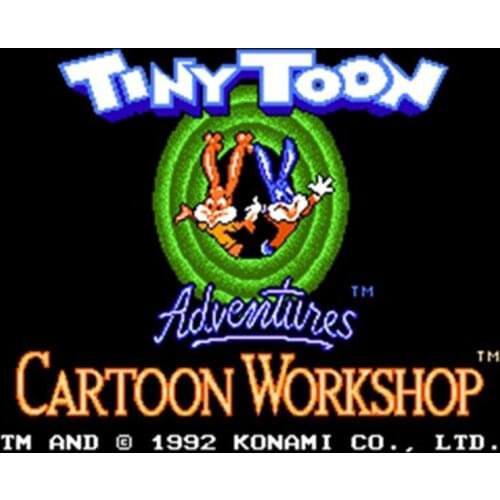 Tiny Toon Adventures Cartoon Workshop 60 Pins English Version Game Cartridge for 8 Bit 60pin Game Console