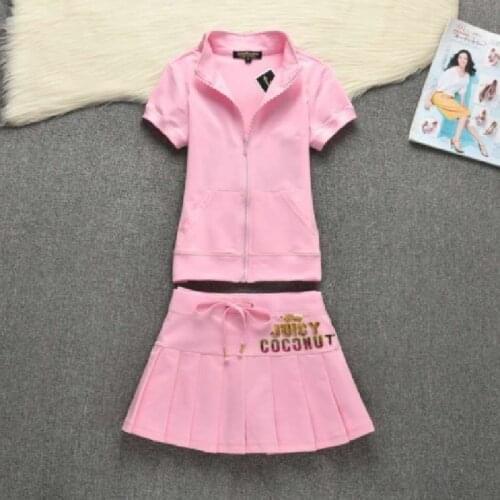 Summer Hooded Cotton Tops and Mini Skirt Set Letter Patterned Tracksuit 2 piece set women Casual Sweat Suits for Girls S-XL