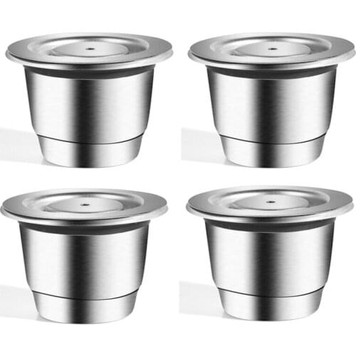 Espresso Refillable Capsules, Stainless Steel Reusable Capsules,Suitable For Coarse Powder And Fine Powder