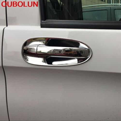Fit For Mercedes Benz Vito 2014-2016 2017 W447 Exterior 16PCS Door Handle Mouldings Chromed ABS