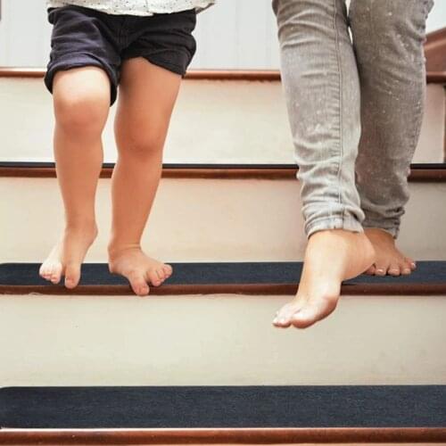 Self-Adhesive Stairs Carpet Stripe Tread Mats Non-Skid Staircase Step Rugs Safety Stair Mat Mute Living Room Floor Washable Mats