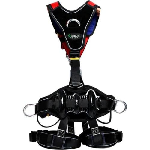 Rock Climbing Aerial Work Rappelling Full Body Harness Zipline Rope Access Safety Mountaineering Outdoor Survival GearEquipment