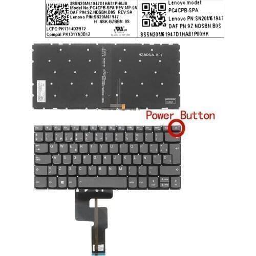 SP Spanish New Replacement Keyboard for Lenovo Ideapad 320-14iap 320-14ast 320-14ibk 320H-14ibk 320L-14ibk Laptop with Backlit