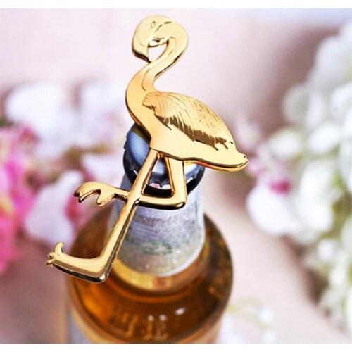 Wedding Souvenirs Flamingo Bottle Opener Wedding Favors And Gifts for Guest Party Favors Beer Opener Party Supplies