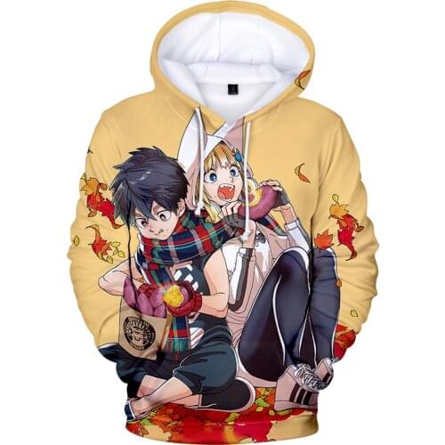 2021 Anime Kemono Jihen Hoodie Sweatshirt Mens Tracksuit Women Hoody Harajuku Streetwear Fashion Boys kids Anime Clothes