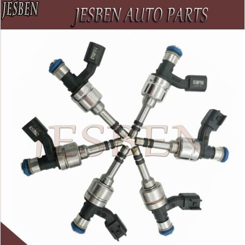 6PCS 12629927 FUEL INJECTOR for BUICK ALLURE LACROSSE CADILLAC CTS SRX CHEVROLET EQUINOX CAPTIVA GMC TERRAIN 3.0L V6 2010-2018