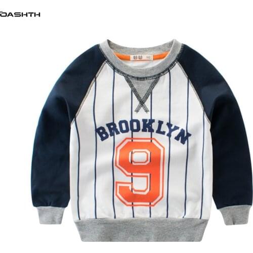 OASHTH Spring new childrens clothing Korean childrens sweater baby clothes boys long sleeves