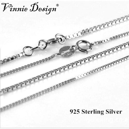 Vinnie Design Jewelry Necklace Box Chain For Women Fashion Jewelry