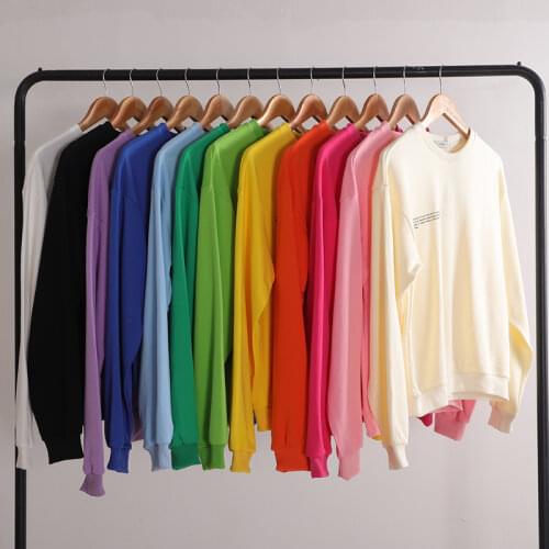 Summer New Women Crewneck Sweatshirt Long Shorts Suit 100% Cotton Environmental Dye Tracksuit Ladies Solid Casual Streetwear